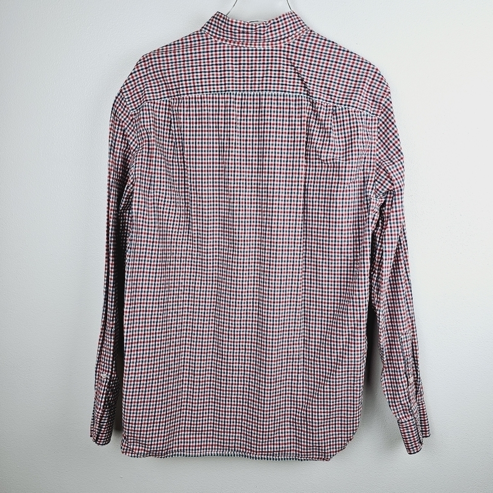 J. Crew Checkered Button Front Shirt, size Large - Picture 3 of 9